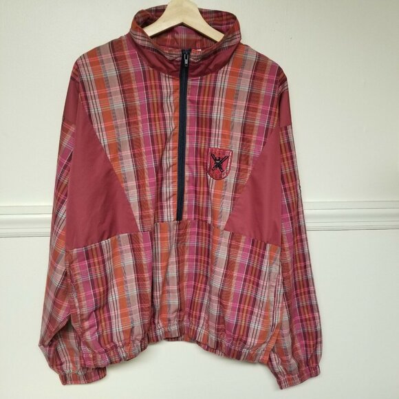 Vintage Morton Knight Plaid Golf Pullover Women's UK18 US14 - Picture 1 of 7
